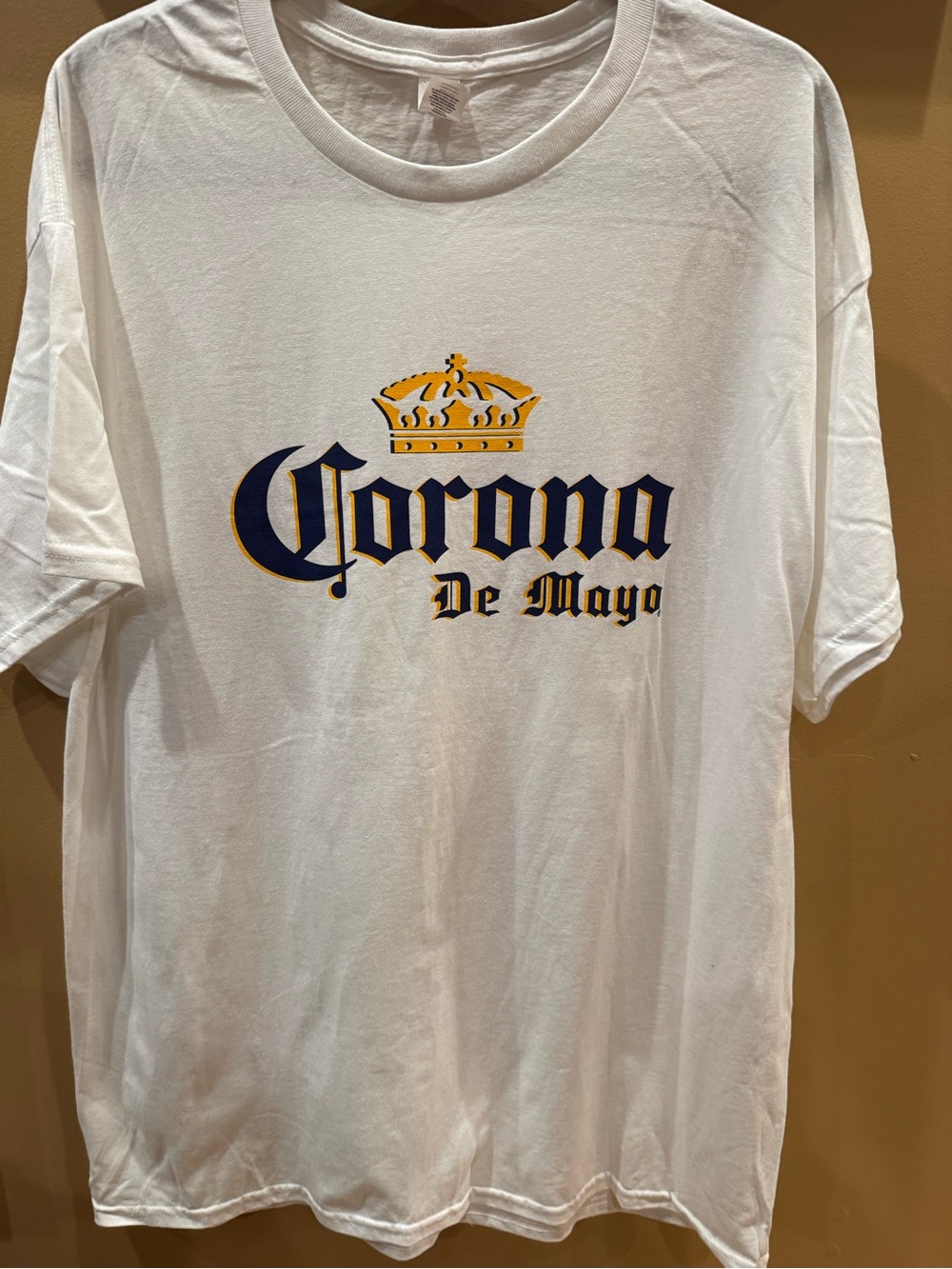 Corona Cinco De Mayo: men White Short Sleeve Tee corona beer 🍺 cotton size XL